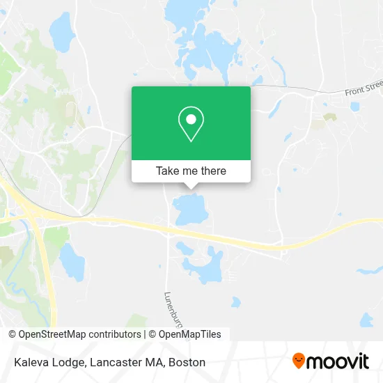 Kaleva Lodge, Lancaster MA map