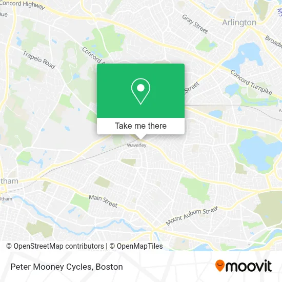 Peter Mooney Cycles map