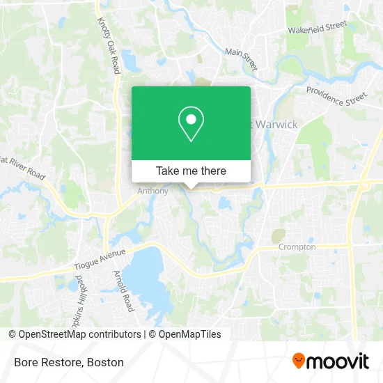 Bore Restore map