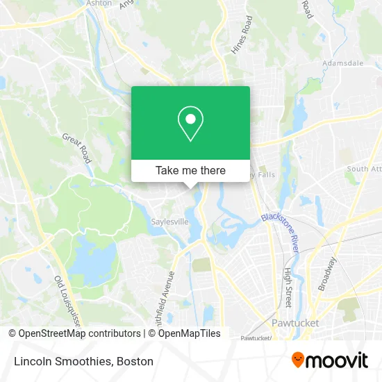 Lincoln Smoothies map