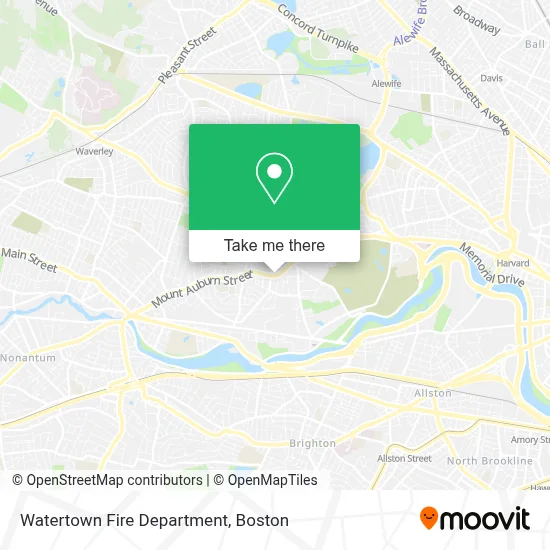 Watertown Fire Department map