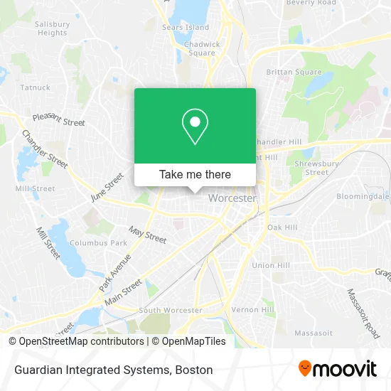 Guardian Integrated Systems map
