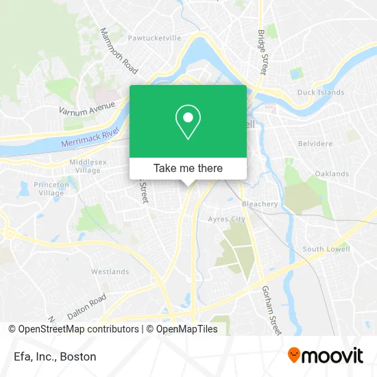 Efa, Inc. map