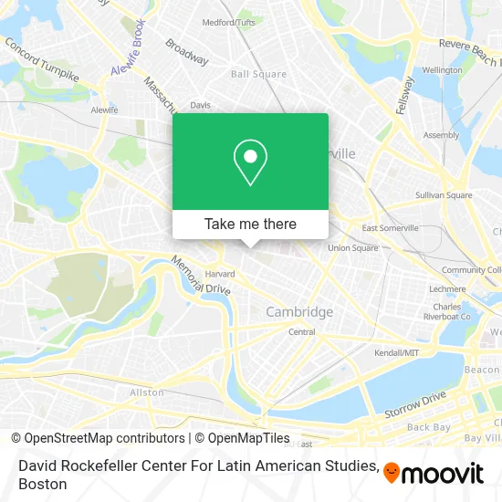 David Rockefeller Center For Latin American Studies map