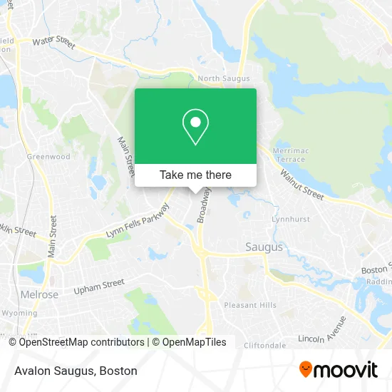 Avalon Saugus map