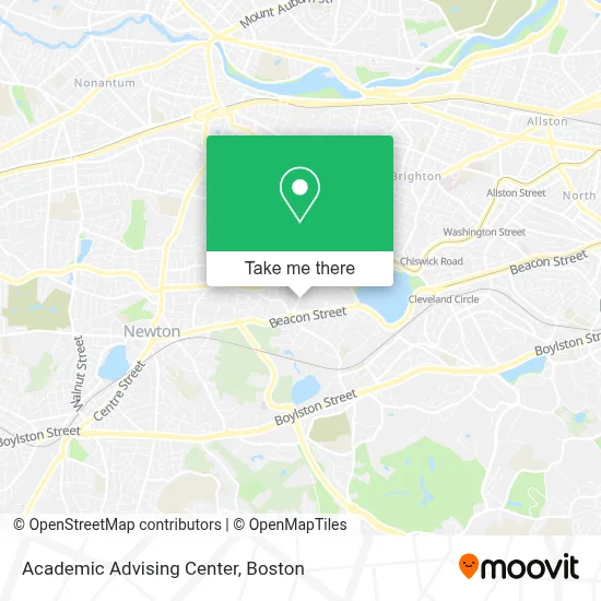 Academic Advising Center map