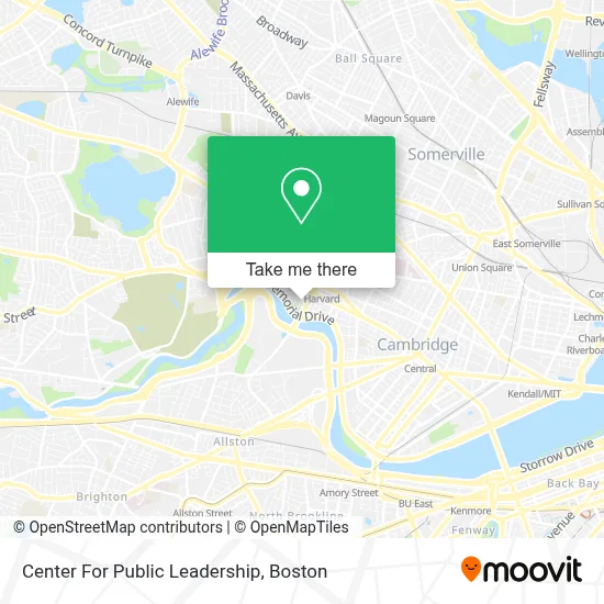 Center For Public Leadership map