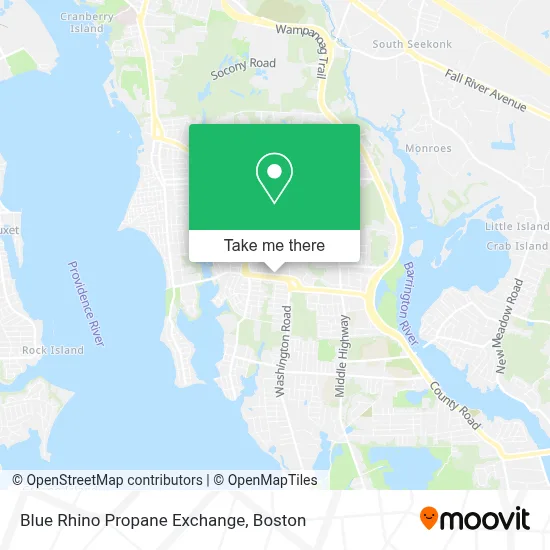 Blue Rhino Propane Exchange map