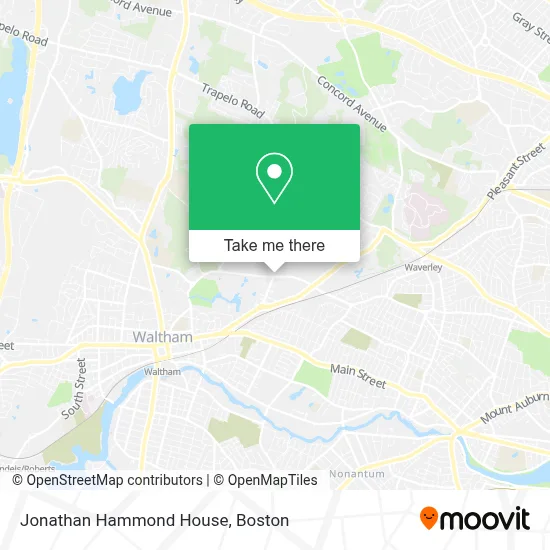 Jonathan Hammond House map