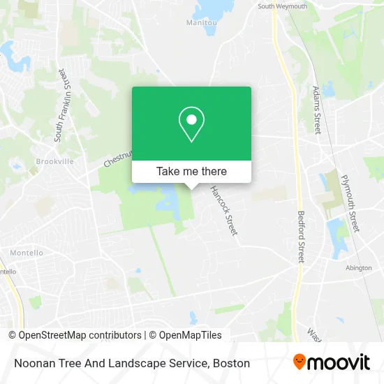 Noonan Tree And Landscape Service map