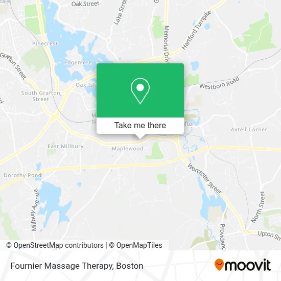 Fournier Massage Therapy map
