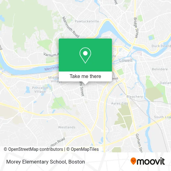Morey Elementary School map