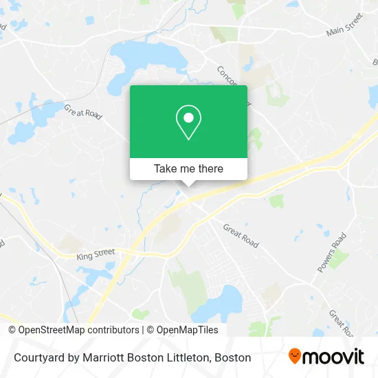 Courtyard by Marriott Boston Littleton map