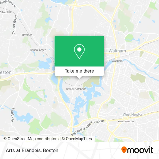 Arts at Brandeis map