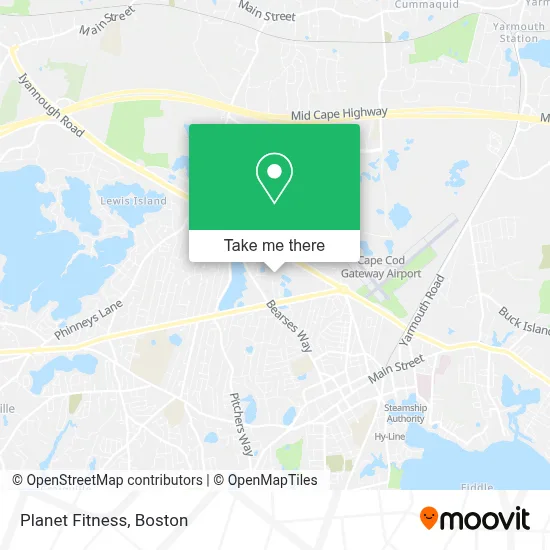 Planet Fitness map