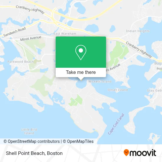 Shell Point Beach map