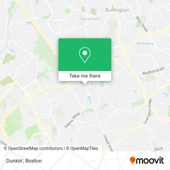 Dunkin' map