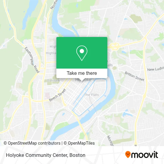 Holyoke Community Center map
