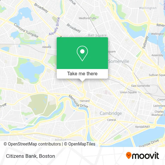 Citizens Bank map