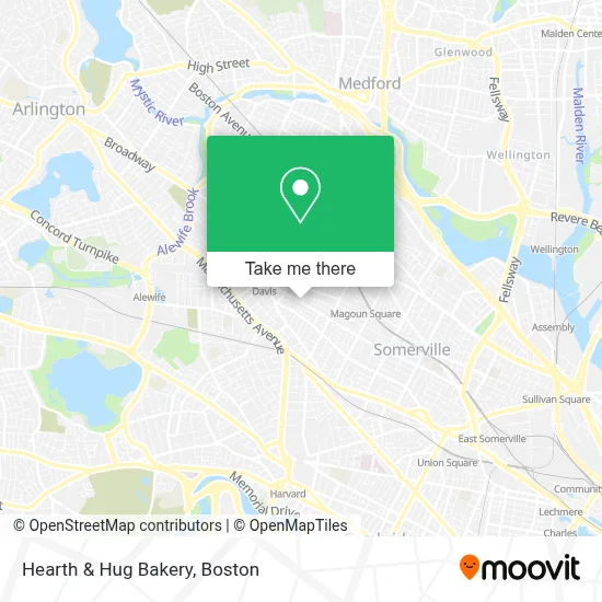 Hearth & Hug Bakery map