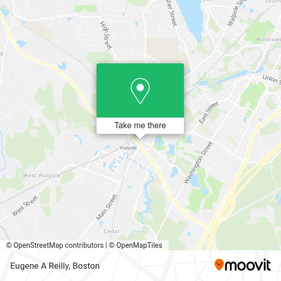 Eugene A Reilly map