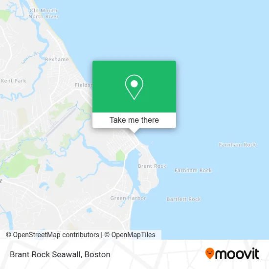 Brant Rock Seawall map