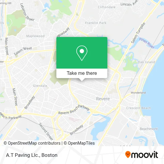 A.T Paving Llc. map