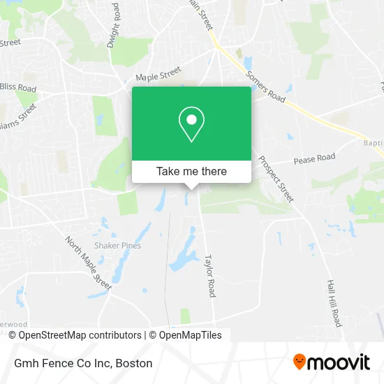 Gmh Fence Co Inc map