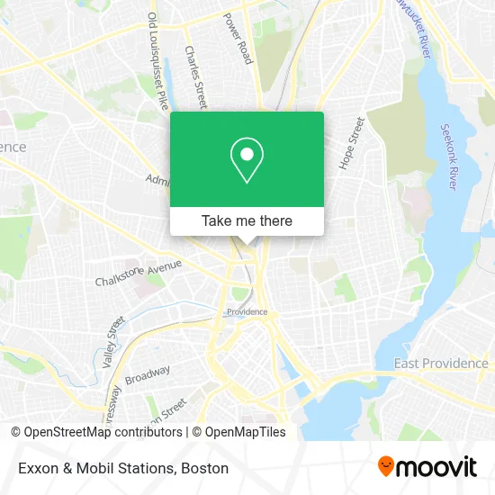Exxon & Mobil Stations map