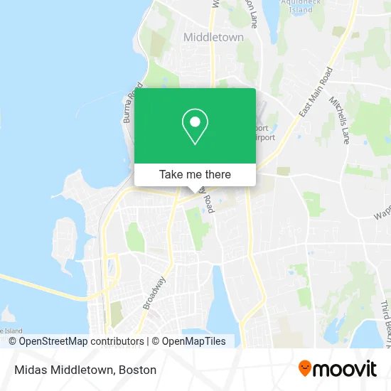 Midas Middletown map