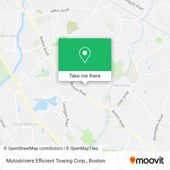 Motodrivers Efficient Towing Corp. map