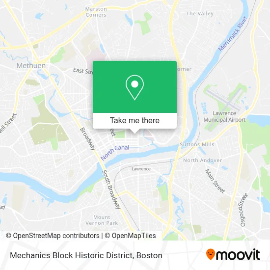 Mechanics Block Historic District map