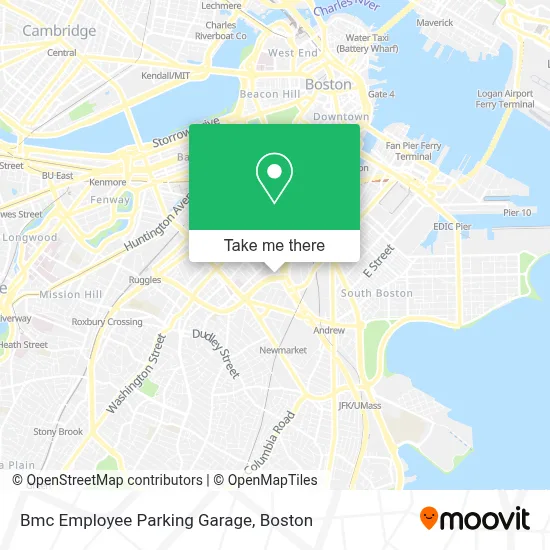 Bmc Employee Parking Garage map