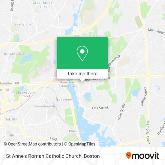 St Anne's Roman Catholic Church map