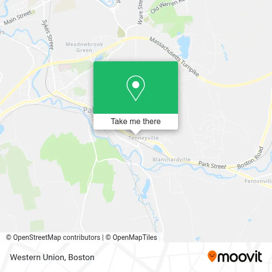 Western Union map