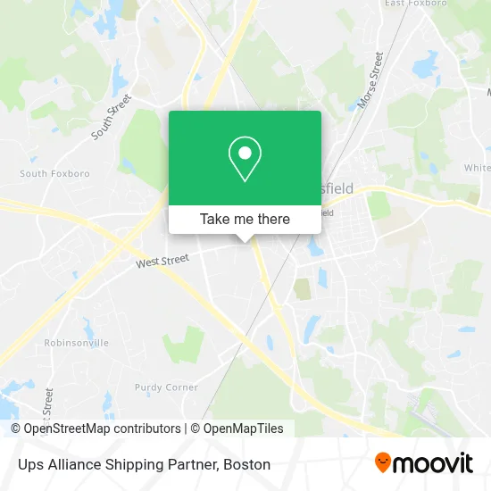 Ups Alliance Shipping Partner map