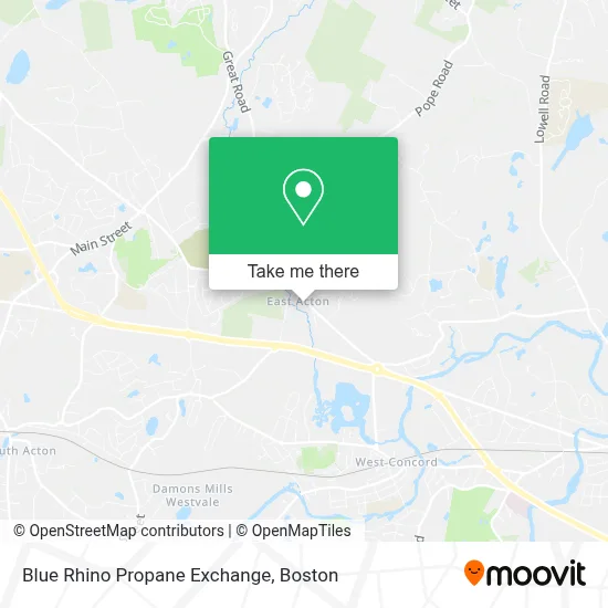 Blue Rhino Propane Exchange map