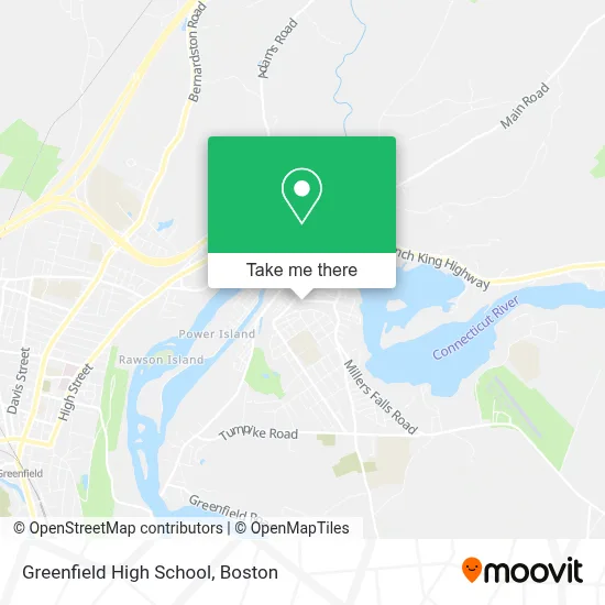 Greenfield High School map
