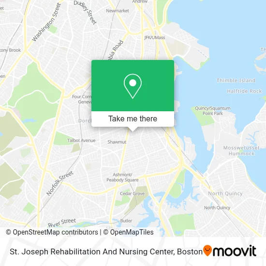 St. Joseph Rehabilitation And Nursing Center map