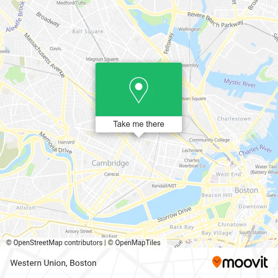 Western Union map