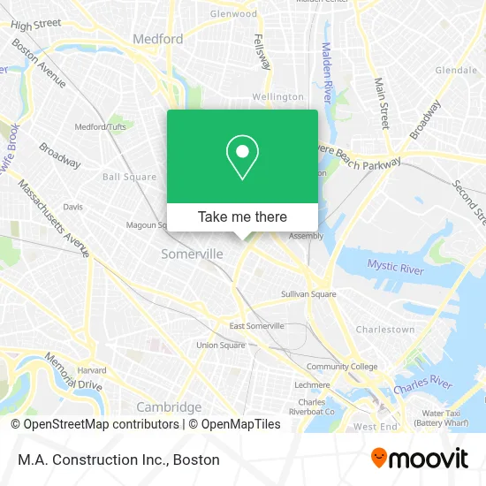 M.A. Construction Inc. map