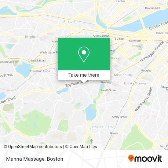 Manna Massage map