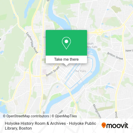 Holyoke History Room & Archives - Holyoke Public Library map