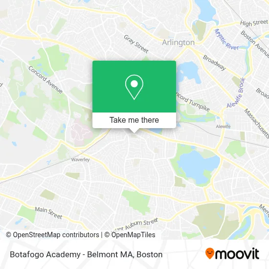 Botafogo Academy - Belmont MA map