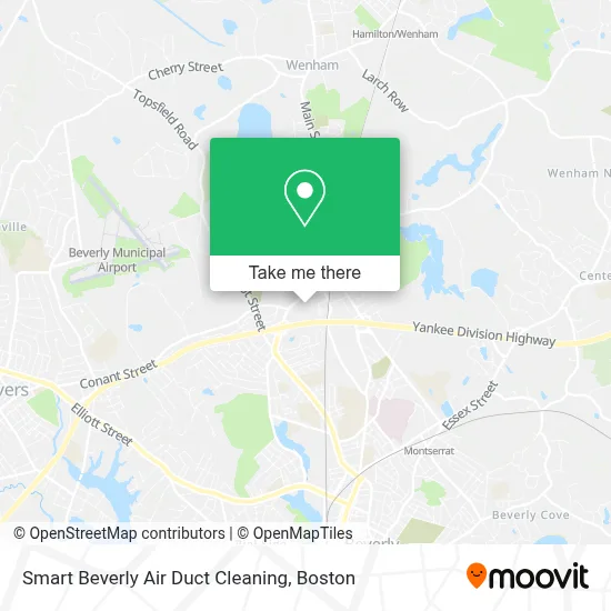 Smart Beverly Air Duct Cleaning map