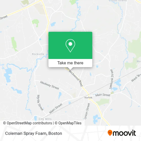 Coleman Spray Foam map