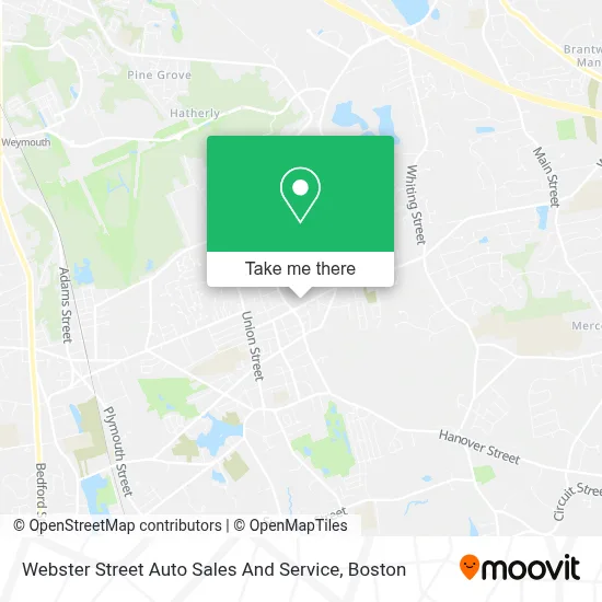 Webster Street Auto Sales And Service map