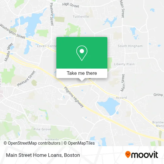 Main Street Home Loans map