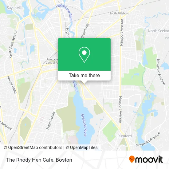 The Rhody Hen Cafe map