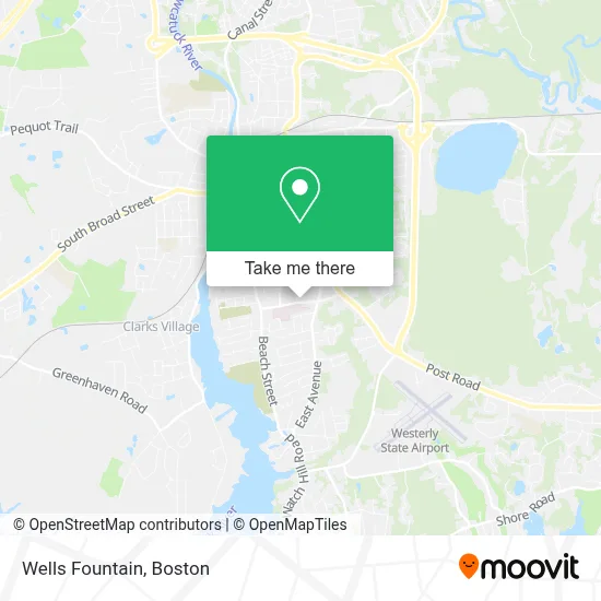 Wells Fountain map